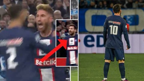 Neymar nhường áo số 10 cho Messi và cùng Ramos ăn mừng hết mình