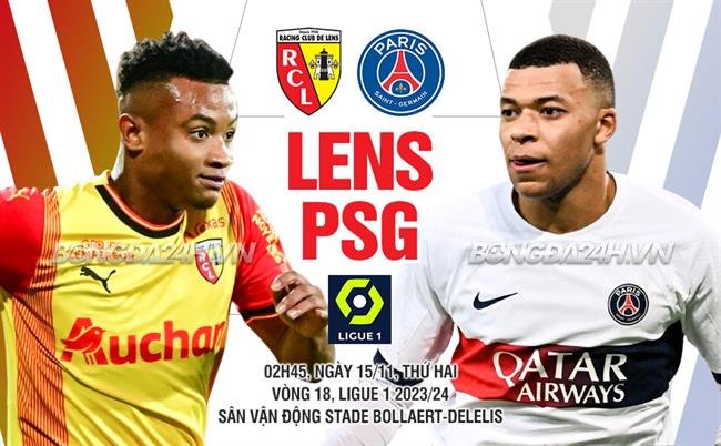 Trận đấu Lens vs PSG diễn ra lúc 02h45 ngày 15/1