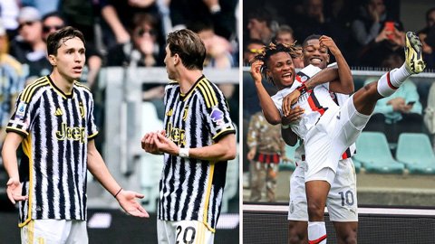 Milan vững ngôi nhì bảng Serie A, tách biệt Juventus 3 điểm ở vòng 29